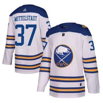 Authentic Adidas Men's Casey Mittelstadt Buffalo Sabres 2018 Winter Classic Jersey - White