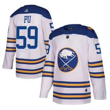 Authentic Adidas Men's Cliff Pu Buffalo Sabres 2018 Winter Classic Jersey - White