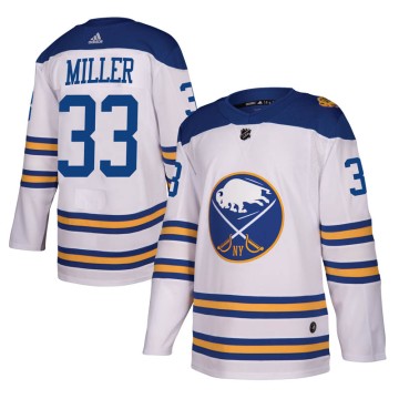 Authentic Adidas Men's Colin Miller Buffalo Sabres 2018 Winter Classic Jersey - White