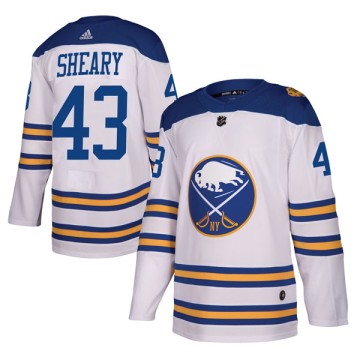 Authentic Adidas Men's Conor Sheary Buffalo Sabres 2018 Winter Classic Jersey - White