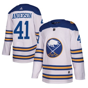 Authentic Adidas Men's Craig Anderson Buffalo Sabres 2018 Winter Classic Jersey - White