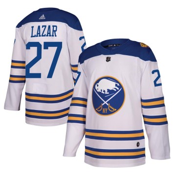 Authentic Adidas Men's Curtis Lazar Buffalo Sabres 2018 Winter Classic Jersey - White