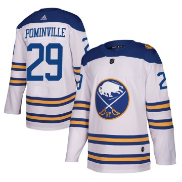 Authentic Adidas Men's Jason Pominville Buffalo Sabres 2018 Winter Classic Jersey - White