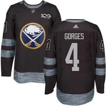 Authentic Adidas Men's Josh Gorges Buffalo Sabres 1917-2017 100th Anniversary Jersey - Black