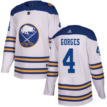 Authentic Adidas Men's Josh Gorges Buffalo Sabres 2018 Winter Classic Jersey - White