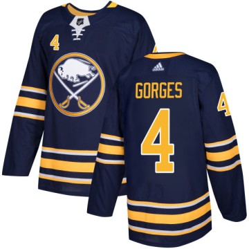 Authentic Adidas Men's Josh Gorges Buffalo Sabres Jersey - Navy