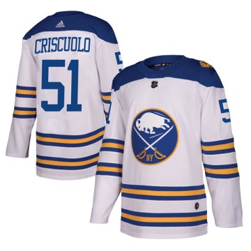 Authentic Adidas Men's Kyle Criscuolo Buffalo Sabres 2018 Winter Classic Jersey - White