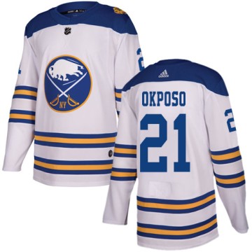 Authentic Adidas Men's Kyle Okposo Buffalo Sabres 2018 Winter Classic Jersey - White