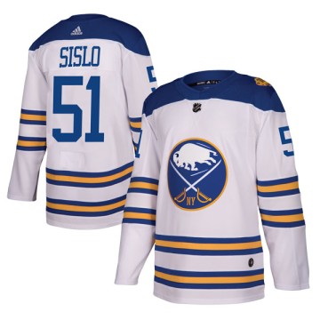 Authentic Adidas Men's Mike Sislo Buffalo Sabres 2018 Winter Classic Jersey - White