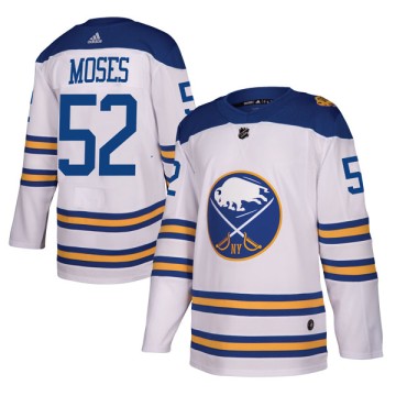 Authentic Adidas Men's Steve Moses Buffalo Sabres 2018 Winter Classic Jersey - White