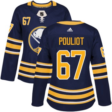 Authentic Adidas Women's Benoit Pouliot Buffalo Sabres Home Jersey - Navy Blue