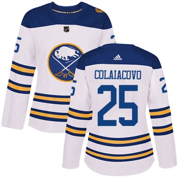 Authentic Adidas Women's Carlo Colaiacovo Buffalo Sabres 2018 Winter Classic Jersey - White
