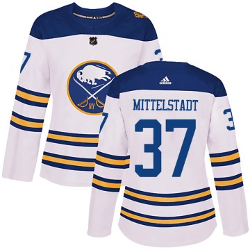 Authentic Adidas Women's Casey Mittelstadt Buffalo Sabres 2018 Winter Classic Jersey - White