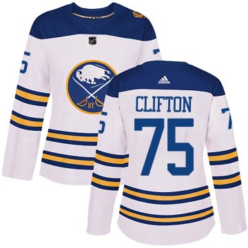 Authentic Adidas Women's Connor Clifton Buffalo Sabres 2018 Winter Classic Jersey - White