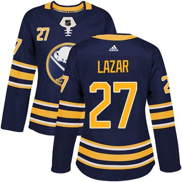 Authentic Adidas Women's Curtis Lazar Buffalo Sabres Home Jersey - Navy