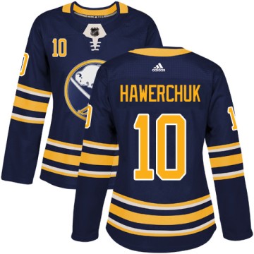Authentic Adidas Women's Dale Hawerchuk Buffalo Sabres Home Jersey - Navy Blue