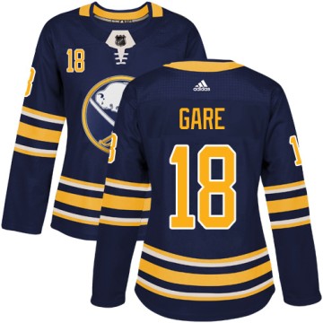 Authentic Adidas Women's Danny Gare Buffalo Sabres Home Jersey - Navy Blue