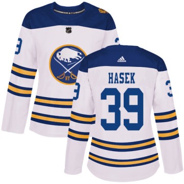 Authentic Adidas Women's Dominik Hasek Buffalo Sabres 2018 Winter Classic Jersey - White