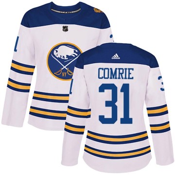 Authentic Adidas Women's Eric Comrie Buffalo Sabres 2018 Winter Classic Jersey - White