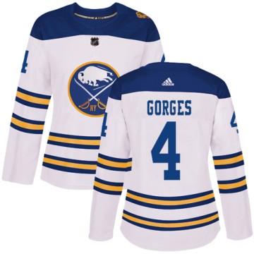 Authentic Adidas Women's Josh Gorges Buffalo Sabres 2018 Winter Classic Jersey - White