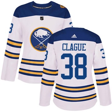 Authentic Adidas Women's Kale Clague Buffalo Sabres 2018 Winter Classic Jersey - White