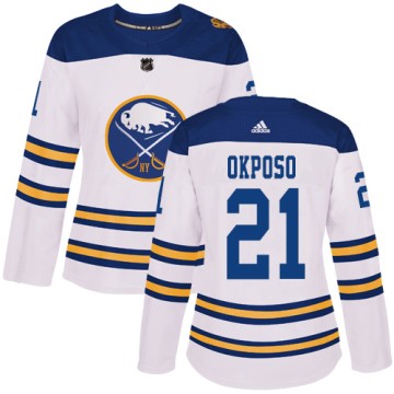 Authentic Adidas Women's Kyle Okposo Buffalo Sabres 2018 Winter Classic Jersey - White