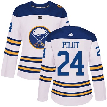 Authentic Adidas Women's Lawrence Pilut Buffalo Sabres 2018 Winter Classic Jersey - White