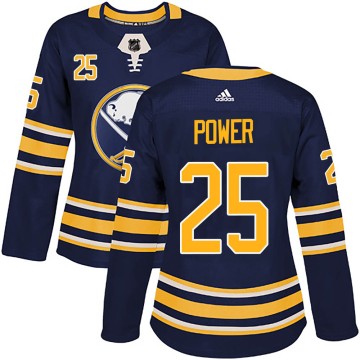 Authentic Adidas Women's Owen Power Buffalo Sabres Home Jersey - Navy
