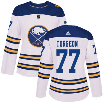 Authentic Adidas Women's Pierre Turgeon Buffalo Sabres 2018 Winter Classic Jersey - White