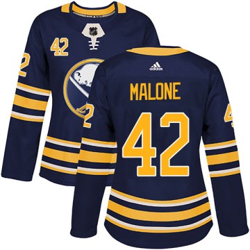 Authentic Adidas Women's Sean Malone Buffalo Sabres Home Jersey - Navy