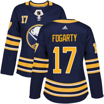 Authentic Adidas Women's Steven Fogarty Buffalo Sabres Home Jersey - Navy