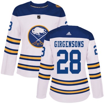 Authentic Adidas Women's Zemgus Girgensons Buffalo Sabres 2018 Winter Classic Jersey - White
