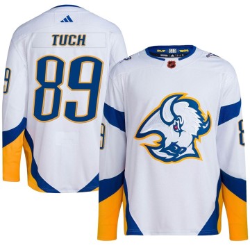 Authentic Adidas Youth Alex Tuch Buffalo Sabres Reverse Retro 2.0 Jersey - White