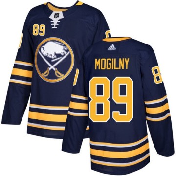 Authentic Adidas Youth Alexander Mogilny Buffalo Sabres Home Jersey - Navy Blue