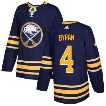 Authentic Adidas Youth Bowen Byram Buffalo Sabres Home Jersey - Navy