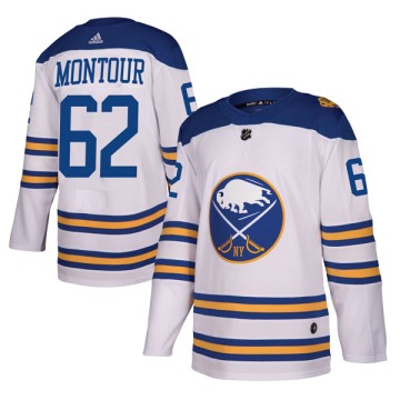 Authentic Adidas Youth Brandon Montour Buffalo Sabres 2018 Winter Classic Jersey - White