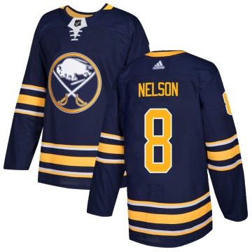Authentic Adidas Youth Casey Nelson Buffalo Sabres Home Jersey - Navy