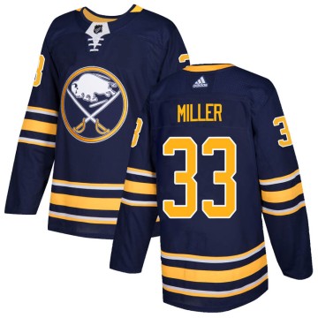 Authentic Adidas Youth Colin Miller Buffalo Sabres Home Jersey - Navy