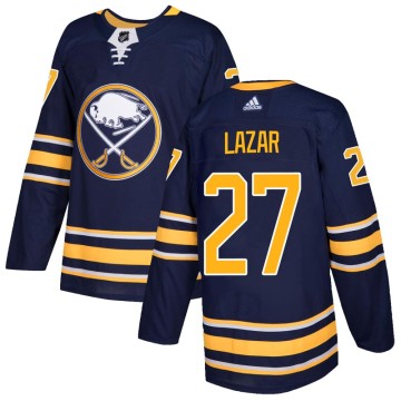 Authentic Adidas Youth Curtis Lazar Buffalo Sabres Home Jersey - Navy