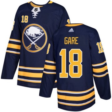 Authentic Adidas Youth Danny Gare Buffalo Sabres Home Jersey - Navy Blue
