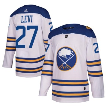 Authentic Adidas Youth Devon Levi Buffalo Sabres 2018 Winter Classic Jersey - White