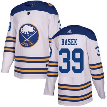 Authentic Adidas Youth Dominik Hasek Buffalo Sabres 2018 Winter Classic Jersey - White