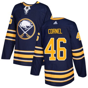 Authentic Adidas Youth Eric Cornel Buffalo Sabres Home Jersey - Navy