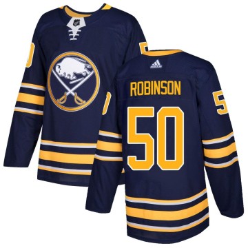 Authentic Adidas Youth Eric Robinson Buffalo Sabres Home Jersey - Navy