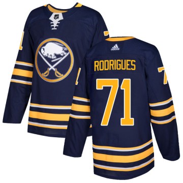 Authentic Adidas Youth Evan Rodrigues Buffalo Sabres Home Jersey - Navy