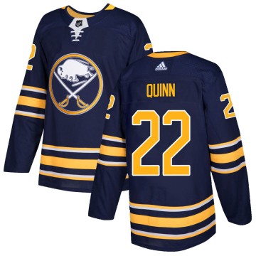 Authentic Adidas Youth Jack Quinn Buffalo Sabres Home Jersey - Navy