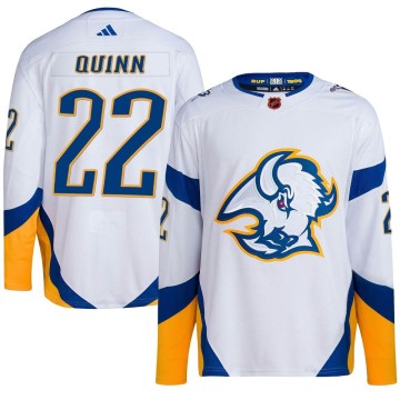 Authentic Adidas Youth Jack Quinn Buffalo Sabres Reverse Retro 2.0 Jersey - White