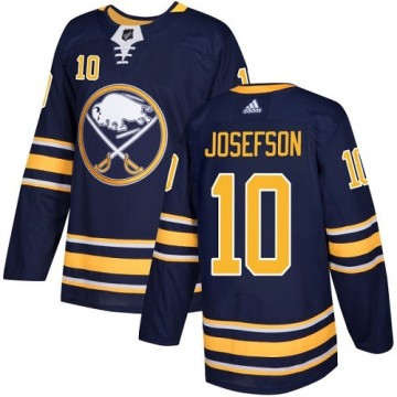 Authentic Adidas Youth Jacob Josefson Buffalo Sabres Home Jersey - Navy Blue