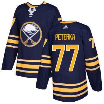 Authentic Adidas Youth JJ Peterka Buffalo Sabres Home Jersey - Navy