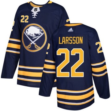 Authentic Adidas Youth Johan Larsson Buffalo Sabres Home Jersey - Navy Blue